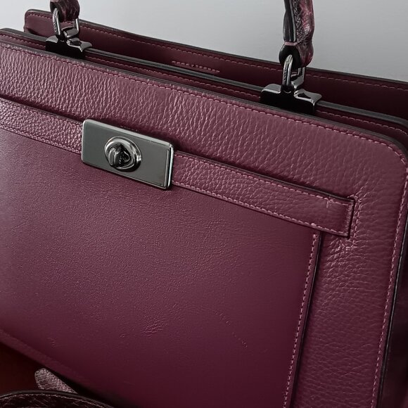 Coach leather lane carryall  satchel - Picture 15 of 16